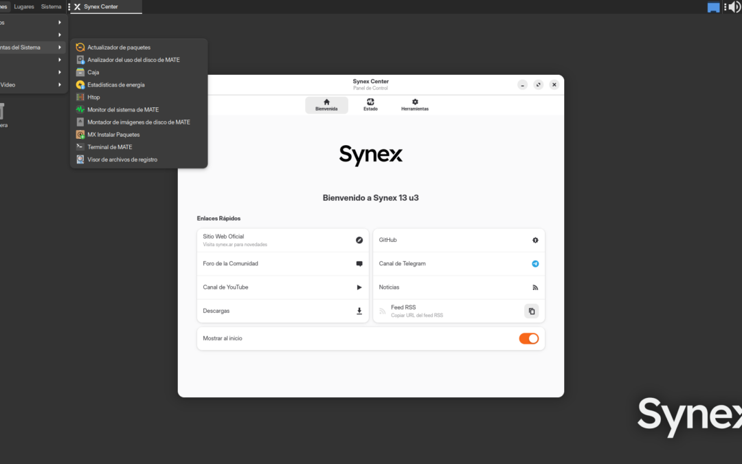 Synex MATE Beta 1: classic desktop with modern efficiency