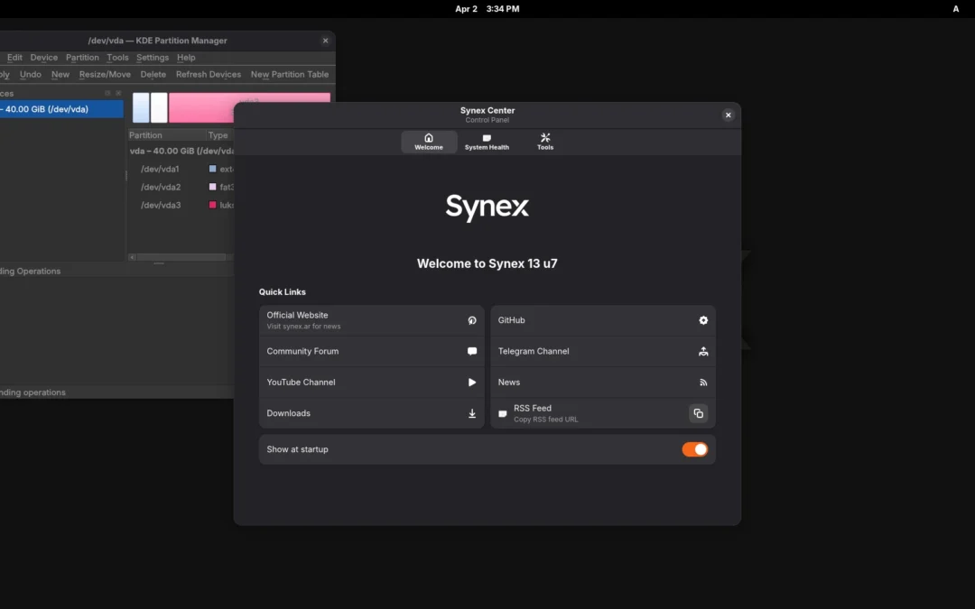 Synex 13 u7: complete CJK support and advanced partitioning in the live environment