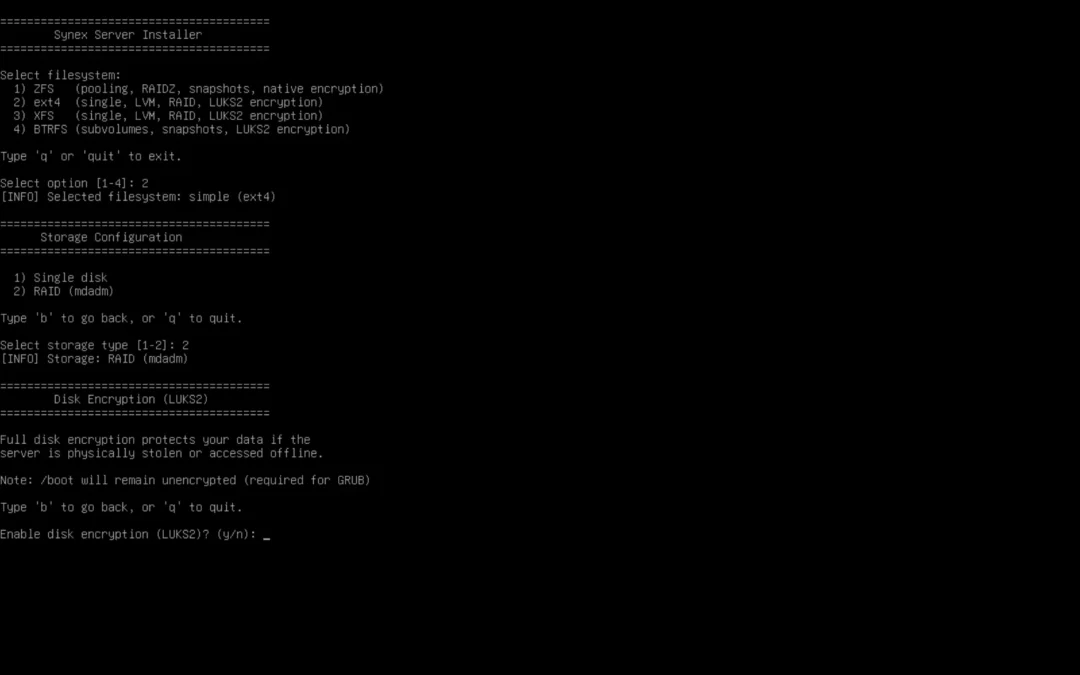 Synex Server 13 R5: software RAID support, unified enterprise storage configuration and critical security fixes