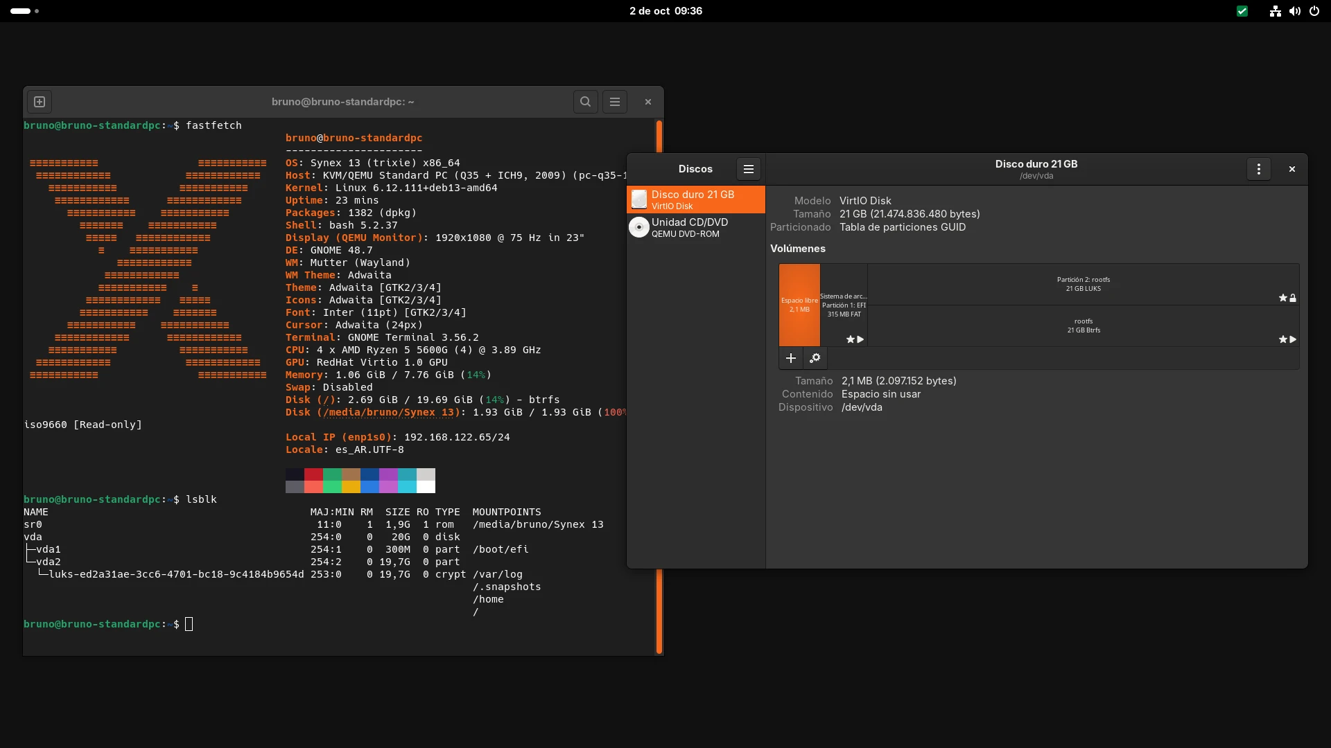 Synex 13 u13: GRUB 2.14, mejoras en el cifrado del instalador y una revisión completa de las imágenes
